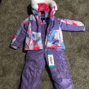 NWT Girls 4T Spyder Snow Bib and Jacket